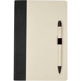 Eco-Friendly Recycled Milk Carton Notebook & Pen Set - EgotierPro 107811