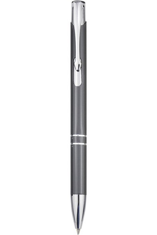Moneta recycled aluminium ballpoint pen (black ink) - EgotierPro 107822