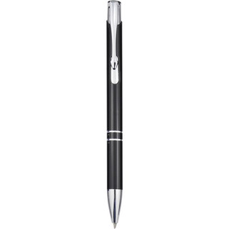 Stylo bille en aluminium recyclé Moneta (encre noire) - EgotierPro 107822