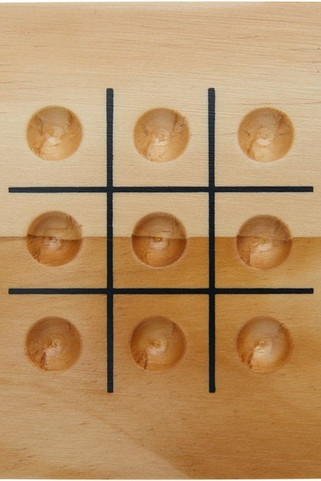 Strobus wooden tic-tac-toe game - EgotierPro 104564