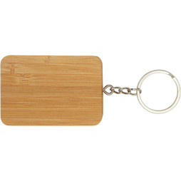 EgotierPro 124329 - Reel 6-in-1 intrekbare bamboe sleutelhanger oplaadkabel