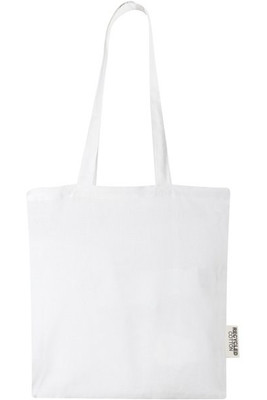 Madras 140 g/m² Baumwoll Tragetasche aus GRS recycelter Baumwolle, 7L - EgotierPro 120695