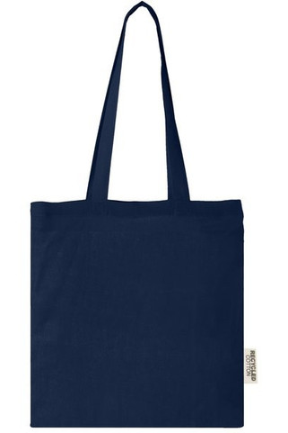 Madras 140 g/m2 GRS recycled cotton tote bag 7L - EgotierPro 120695