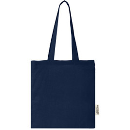 EgotierPro 120695 - Madras 140 g/m2 GRS recycled cotton tote bag 7L