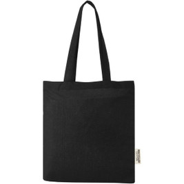 EgotierPro 120695 - Madras 140 g/m2 GRS recycled cotton tote bag 7L