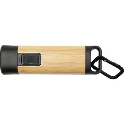 STAC 104570 - Nachhaltige Bambus-Taschenlampe mit Karabiner
