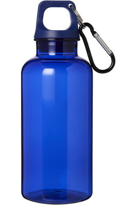 Eco-Friendly 400ml Recycled Plastic Water Bottle with Carabiner - EgotierPro 100778