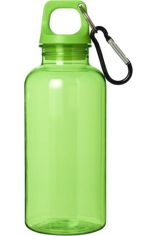 Eco-Friendly 400ml Recycled Plastic Water Bottle with Carabiner - EgotierPro 100778