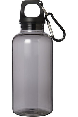 Eco-Friendly 400ml Recycled Plastic Water Bottle with Carabiner - EgotierPro 100778