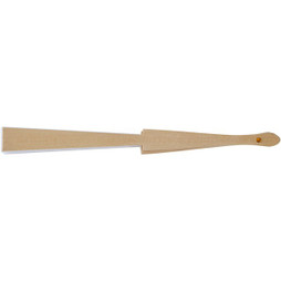 EgotierPro 127041 - Elegante Houten en Polyester Handwaaier