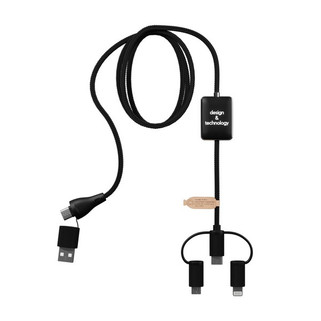 SCX.design 2PX121 - C48 CarPlay 5-in-1 Ladekabel mit Leuchtlogo