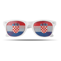 GiftRetail MO9275 - FLAG FUN Solbriller med Flagmotiv Linser til Fest