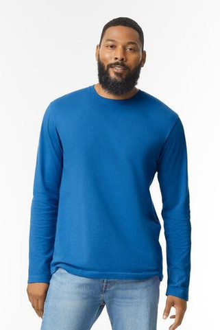 Gildan G64400 - Premium Long Sleeve Ringspun Cotton T-Shirt for Men
