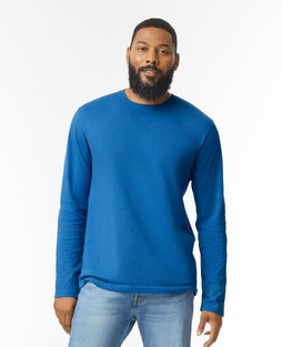 Gildan G64400 - Premium Long Sleeve Ringspun Cotton T-Shirt for Men