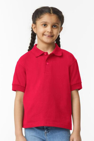 Gildan G8800B - Gildan Youth DryBlend Polo - Red, Regular Fit