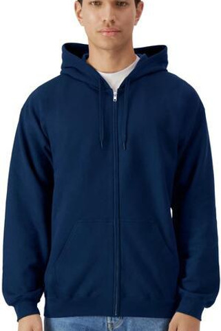 Gildan GSF600 - Gildan Softstyle Midweight Unisex Zip Hoodie