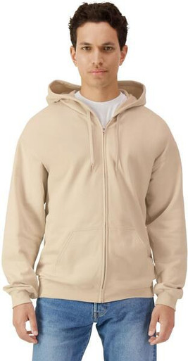 Gildan GSF600 - Gildan Softstyle Midweight Unisex Zip Hoodie