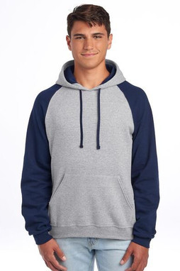 Jerzees J96CM - Jerzees NuBlend Classic Raglan Hoodie with Kangaroo Pocket