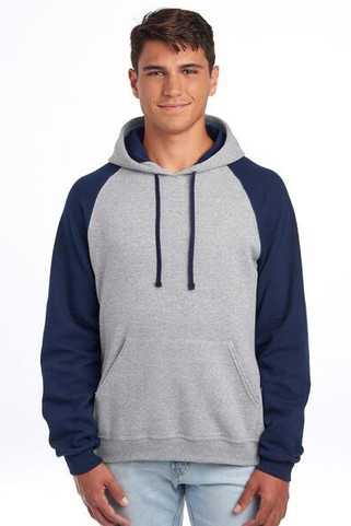 Jerzees J96CM - Jerzees NuBlend Classic Raglan Hoodie with Kangaroo Pocket