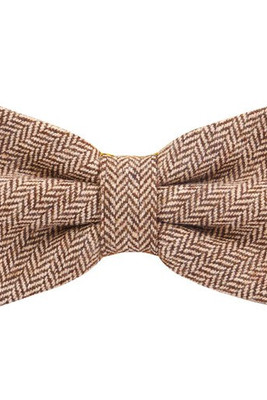KARLOWSKY KYAK9 - Stylish urban bow tie with herringbone pattern