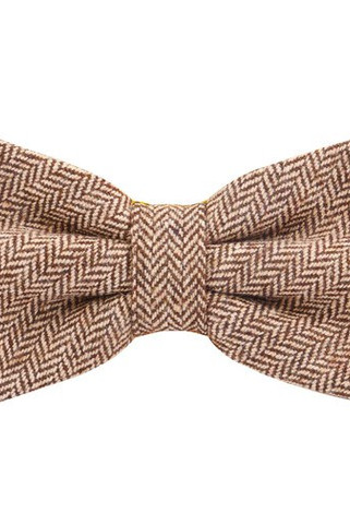 KARLOWSKY KYAK9 - Stylish urban bow tie with herringbone pattern