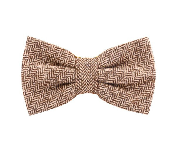 KARLOWSKY KYAK9 - Stylish urban bow tie with herringbone pattern