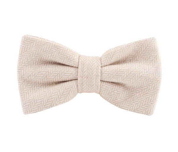 KARLOWSKY KYAK9 - Stylish urban bow tie with herringbone pattern