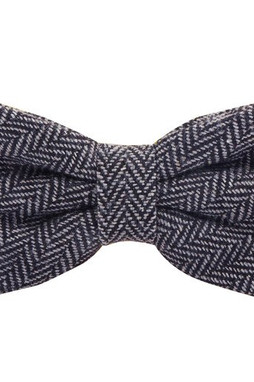 KARLOWSKY KYAK9 - Stylish urban bow tie with herringbone pattern