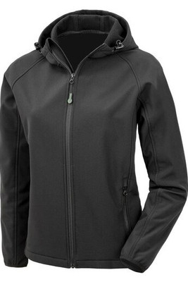 RESULT RS911F - RECYCLED 3-LAYER PRINTABLE HOODED SOFTSHELL