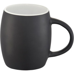EgotierPro 100466 - Hearth 400 ml ceramic mug with wooden coaster