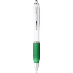 EgotierPro 106371 - Nash ballpoint pen with white barrel and coloured grip