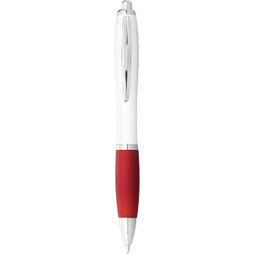 EgotierPro 106371 - Nash ballpoint pen with white barrel and coloured grip