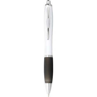 Nash ballpoint pen white barrel and coloured grip (blue ink) - EgotierPro 106900