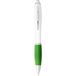 EgotierPro 106900 - Nash ballpoint pen white barrel and coloured grip