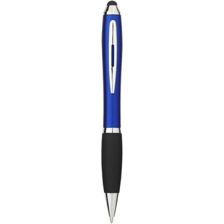 Nash coloured stylus ballpoint pen with black grip (blue ink) - EgotierPro 106903