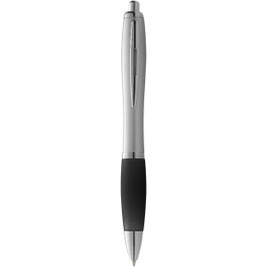 EgotierPro 107077 - Nash ballpoint pen silver barrel and coloured grip