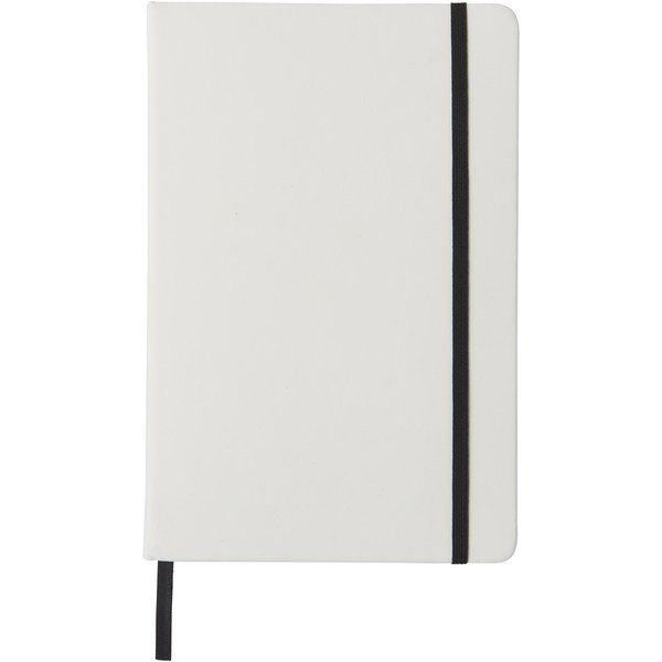 Spectrum A5 white notebook with coloured strap - EgotierPro 107135