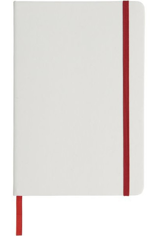 Spectrum A5 white notebook with coloured strap - EgotierPro 107135