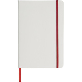 EgotierPro 107135 - Spectrum A5 white notebook with coloured strap