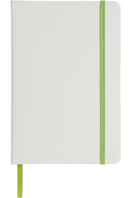 Spectrum A5 white notebook with coloured strap - EgotierPro 107135