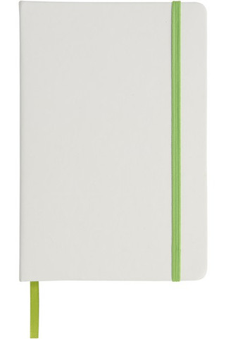 Spectrum A5 white notebook with coloured strap - EgotierPro 107135