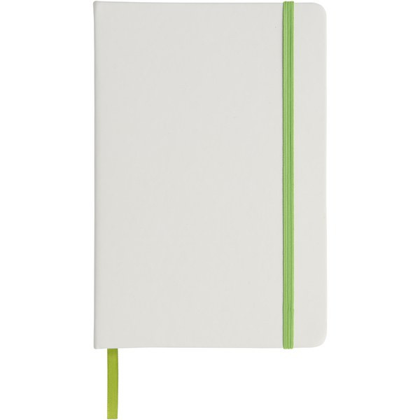 Spectrum A5 white notebook with coloured strap - EgotierPro 107135