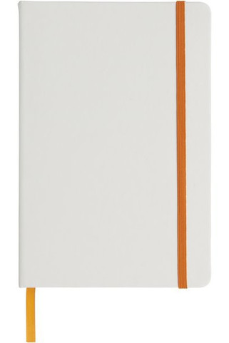 Spectrum A5 white notebook with coloured strap - EgotierPro 107135
