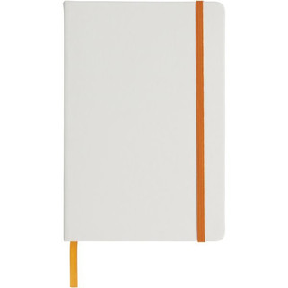 Spectrum A5 white notebook with coloured strap - EgotierPro 107135
