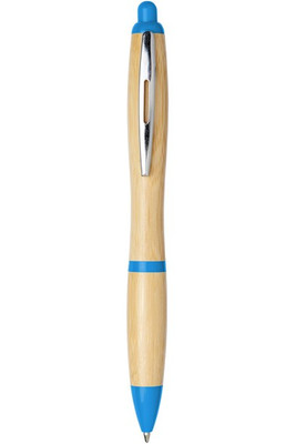 Nash kuglepen i bambus (blå refill) - EgotierPro 107378