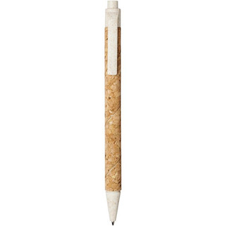 Midar cork and wheat straw ballpoint pen (black ink) - EgotierPro 107385