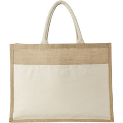 EgotierPro 119526 - Shopper in juta Mumbay - 18L