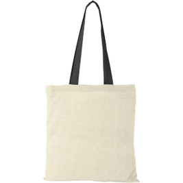 EgotierPro 120131 - Nevada 100 g/m² cotton tote bag coloured handles 7L