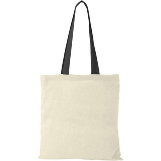 Nevada 100 g/m² cotton tote bag coloured handles 7L - EgotierPro 120131
