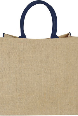 Harry coloured edge jute tote bag 25L - EgotierPro 120182
